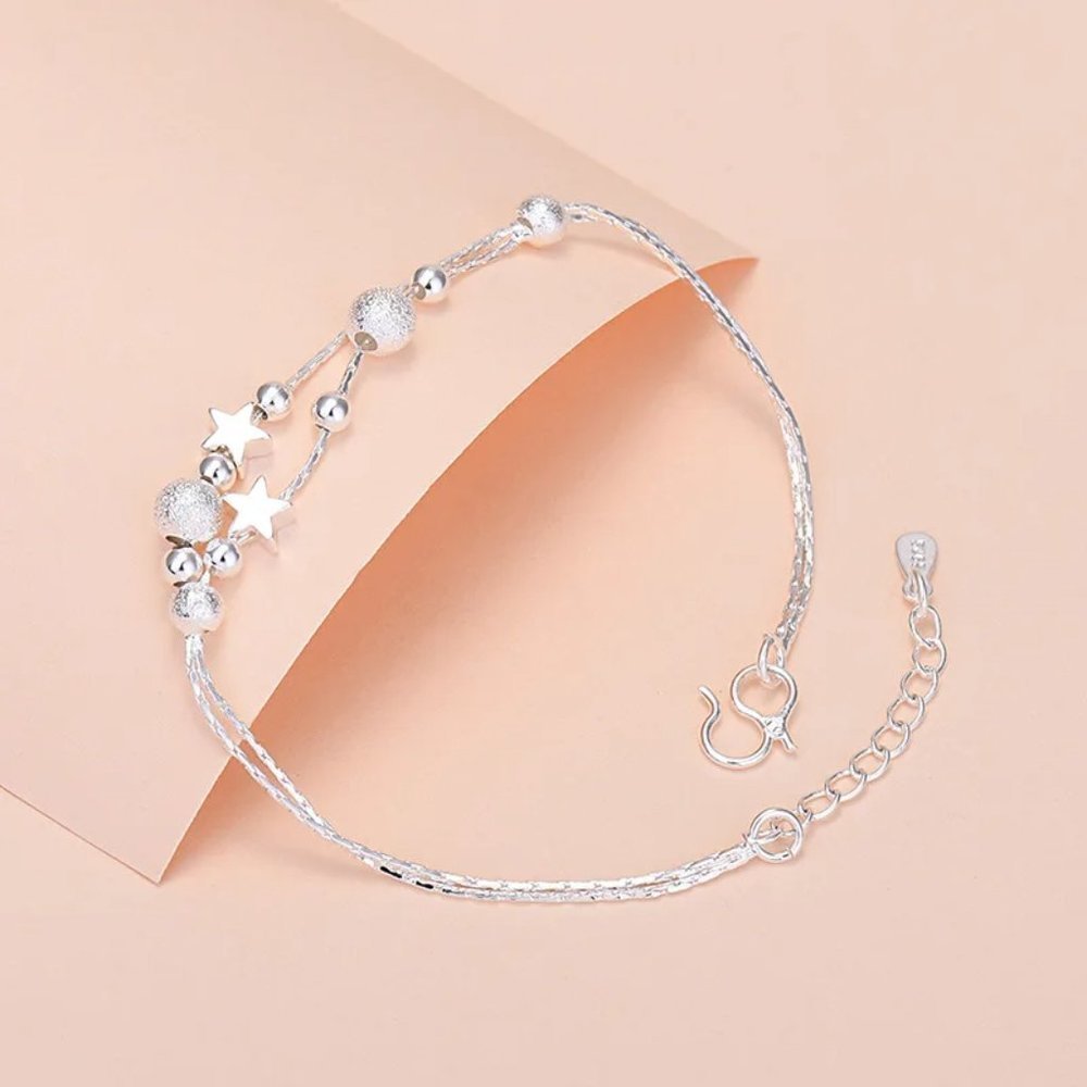 ❤️ 925 Sterling Silver Bracelet Earrings Necklace And Ring Adjustable Set Drop - Picture 5 of 12